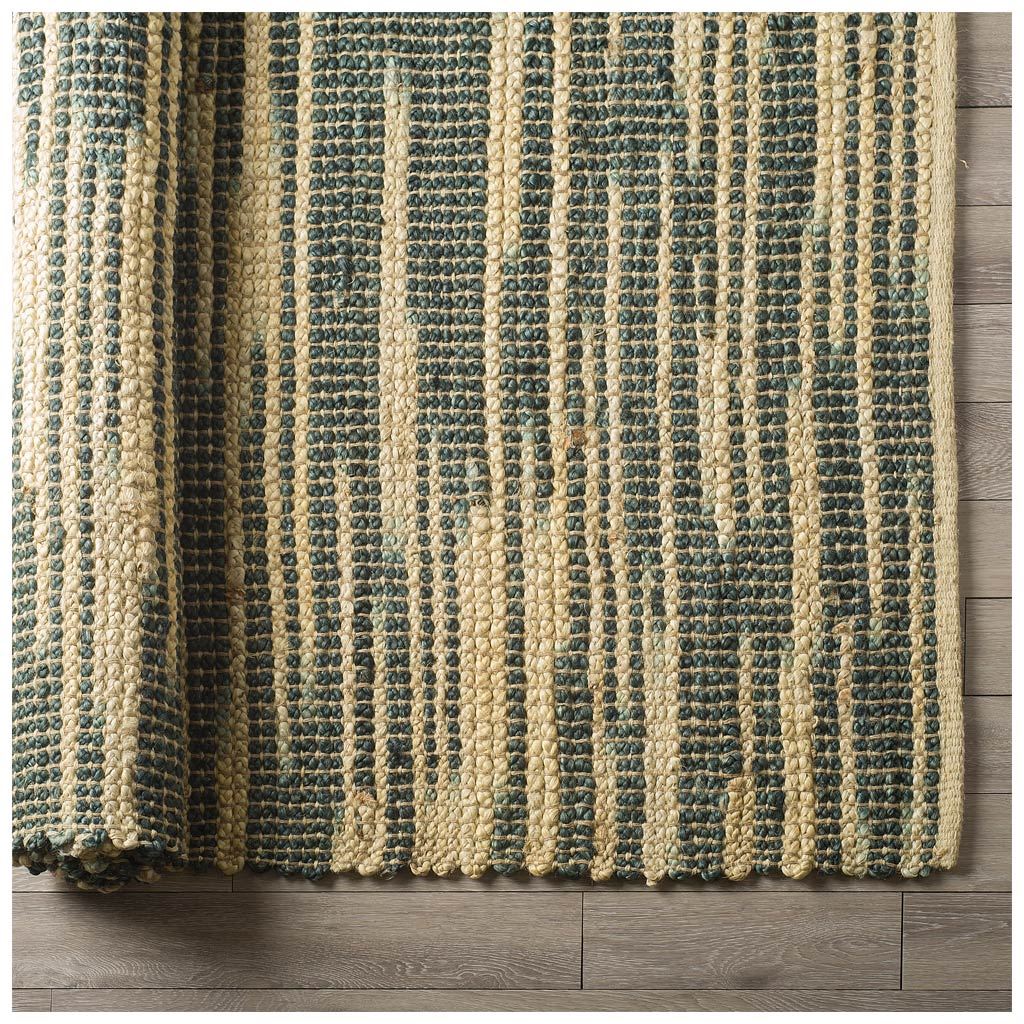 Deakin handwoven multi-coloured jute dhurrie rug