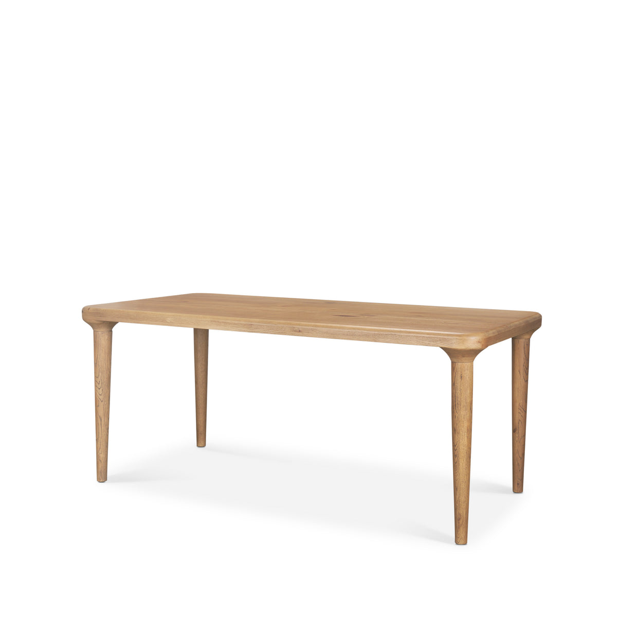 Suvan 72" rectangular dining table in light brown solid mango wood