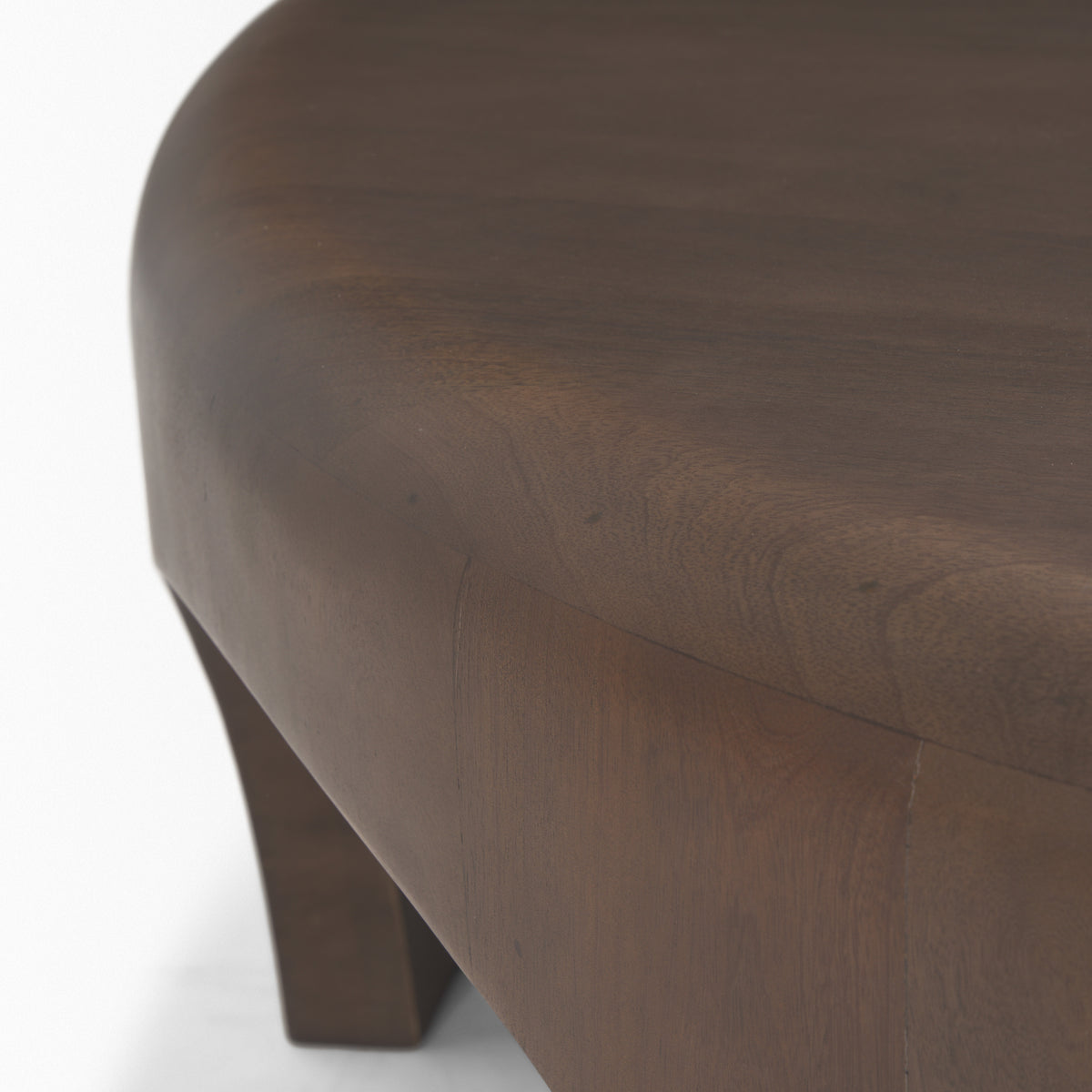 Shima dark brown rounded edge detail