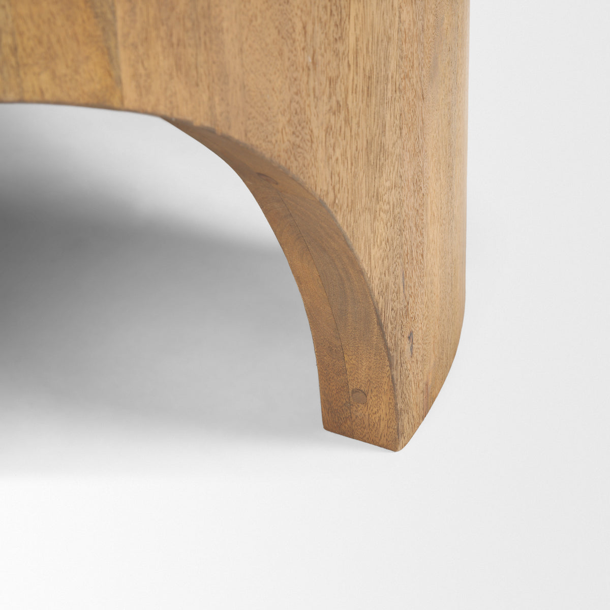 Shima coffee table arched leg close-up