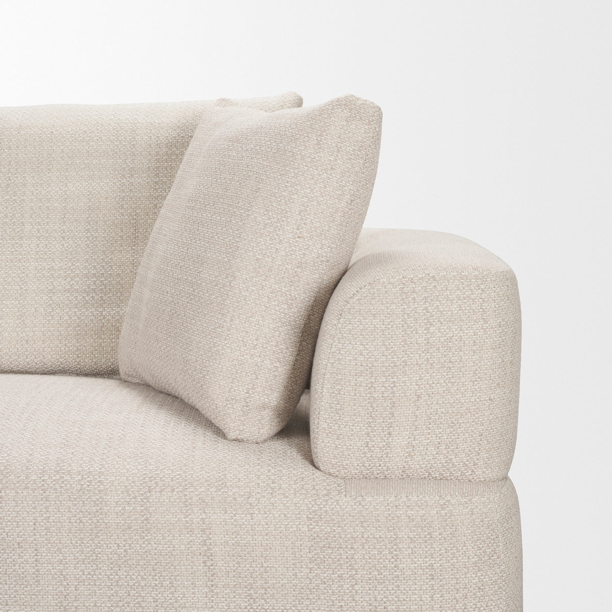 Warner sofa in Oatmeal, detail view