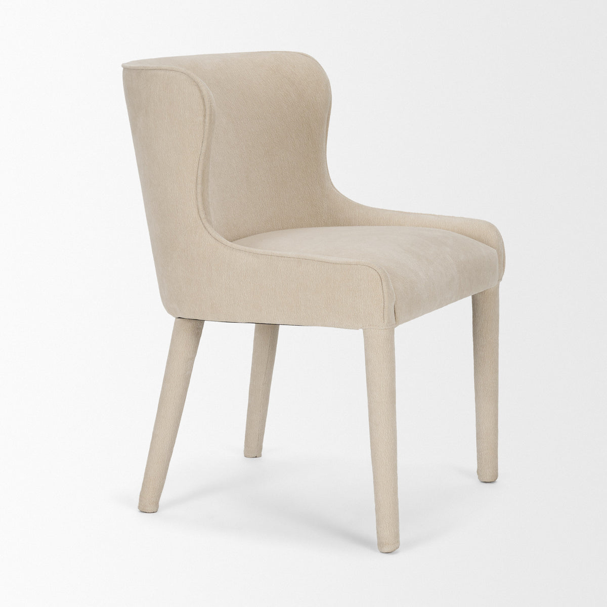 Nolan cream chenille, leg detail