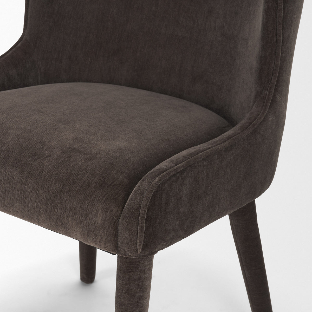 Nolan charcoal chenille, back detail