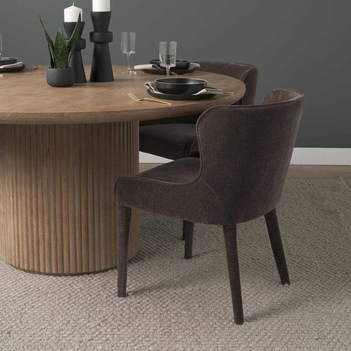 Nolan charcoal chenille lifestyle