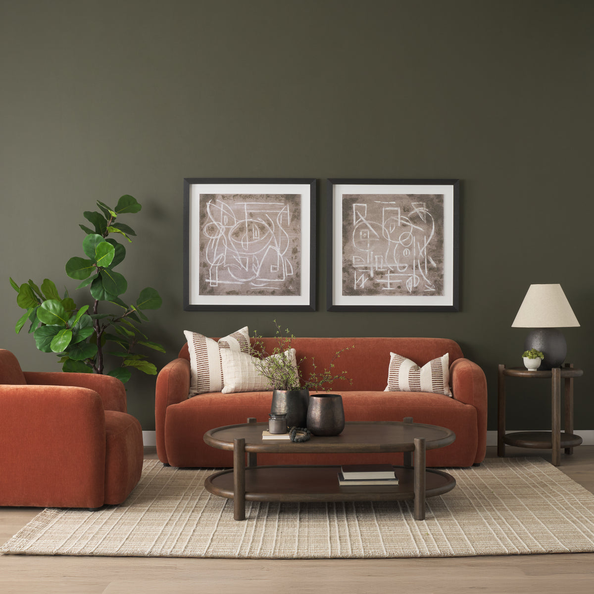 Saga sofa rust lifestyle