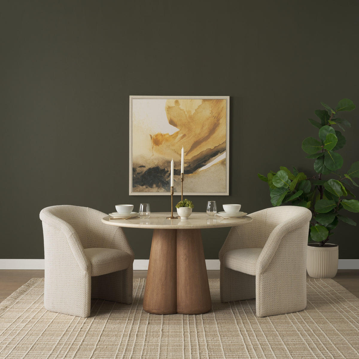 Marilyn Botticino dining table lifestyle