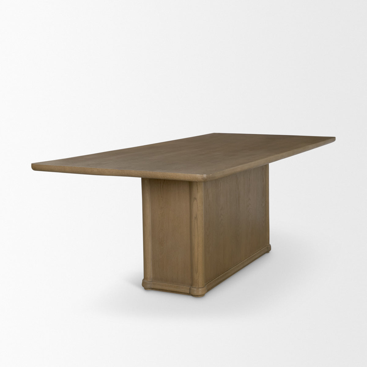 Alden dining table, end view