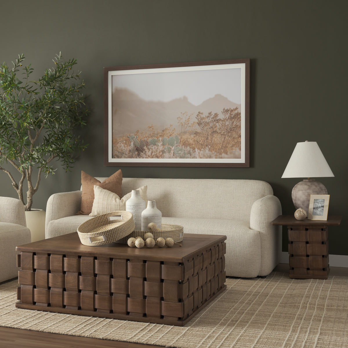 Saga sofa cream lifestyle