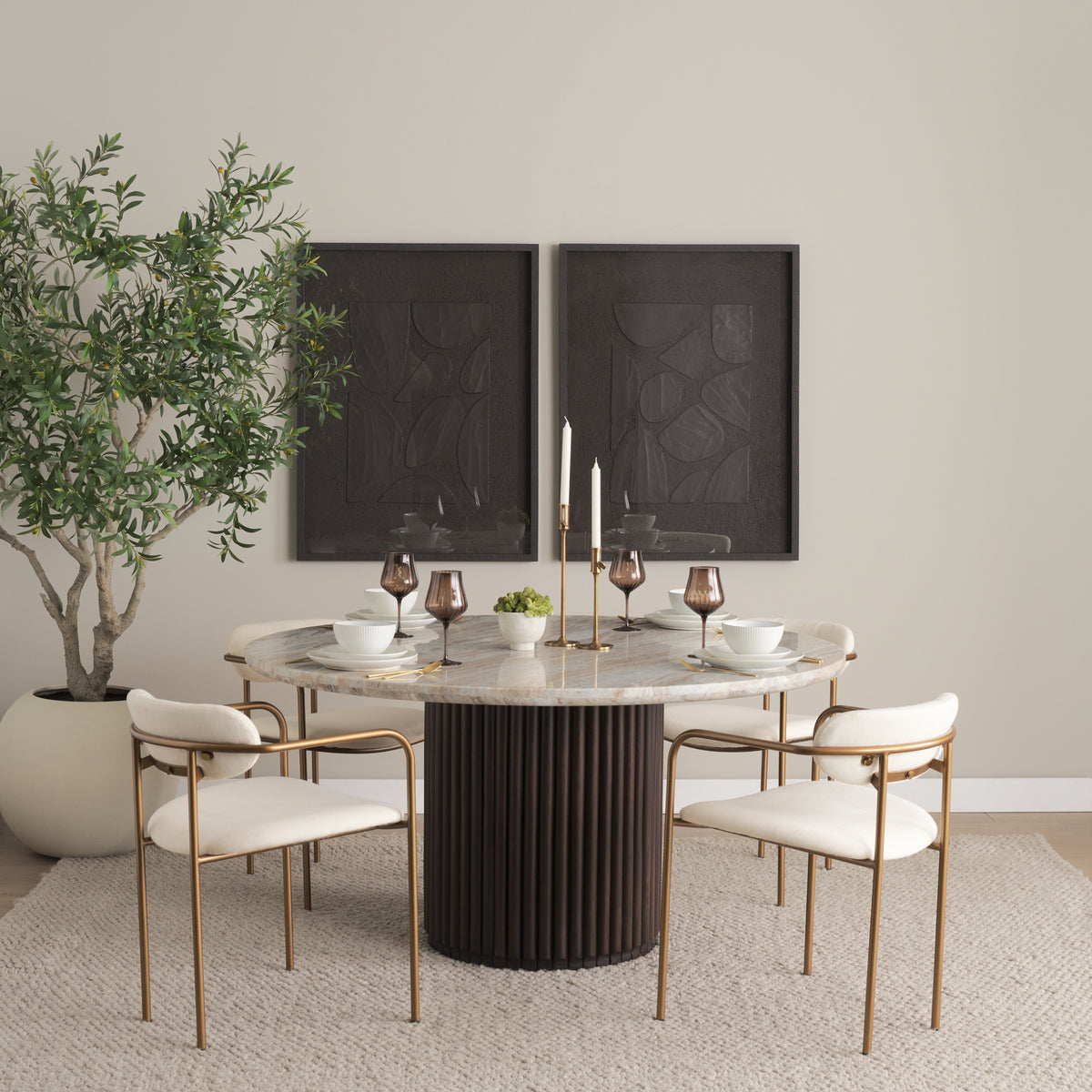 Parker Curved Back Dining Armchair