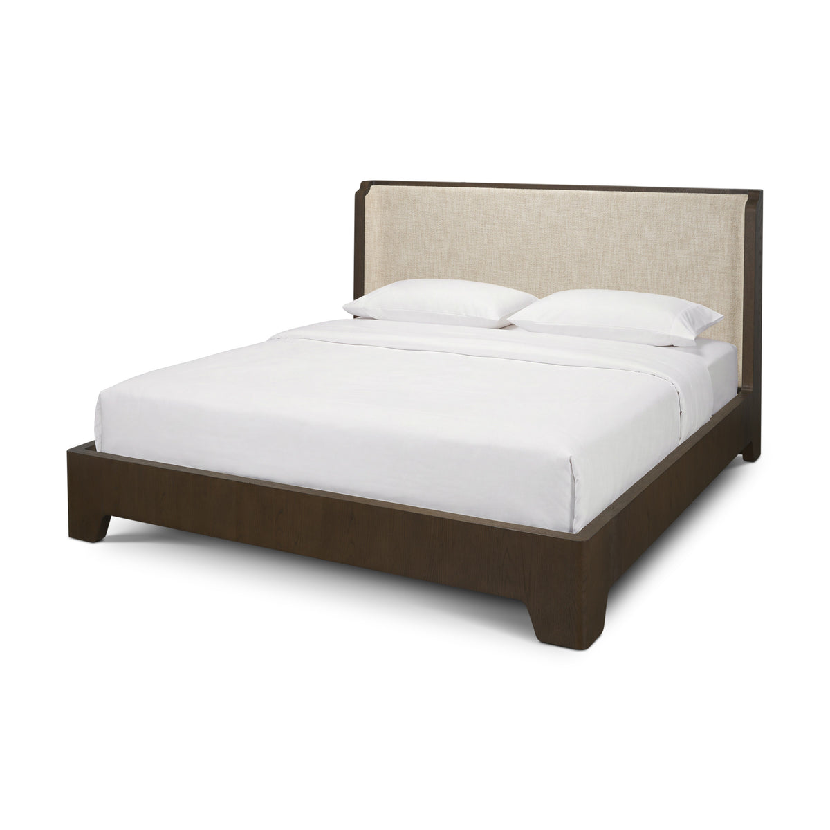 Holden Upholstered Bed with Shelter Headboard