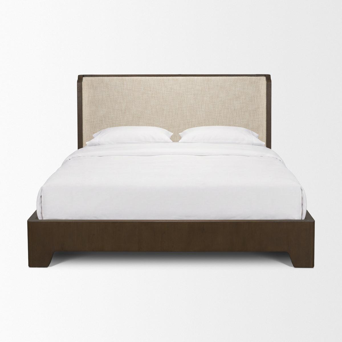 Holden Upholstered Bed with Shelter Headboard