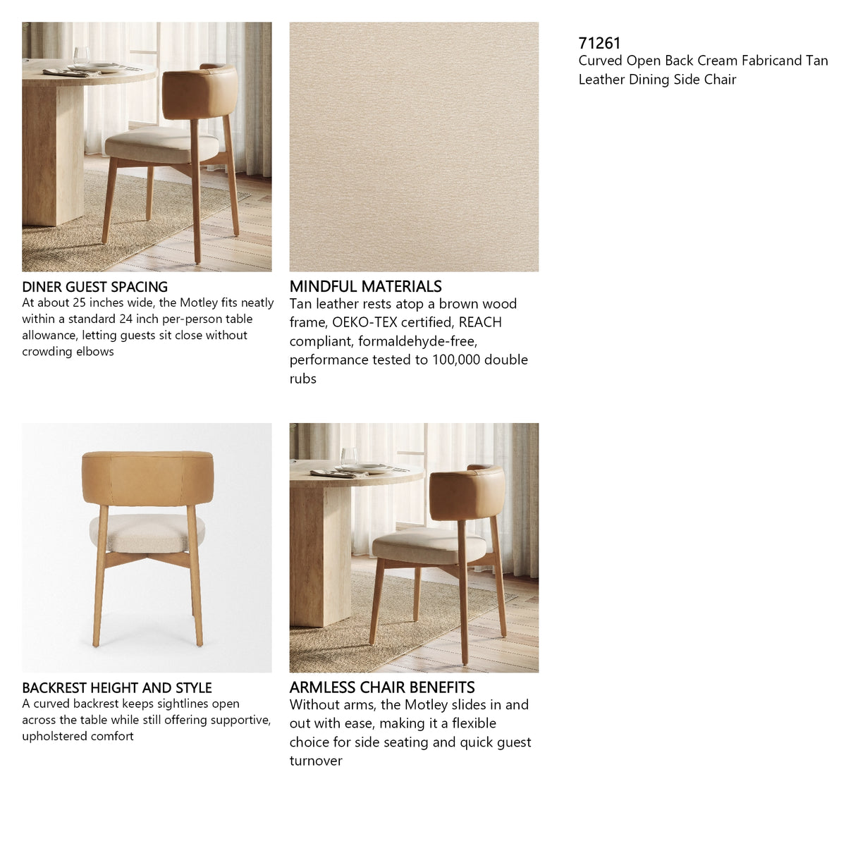 Motley Open Back Dining Chair