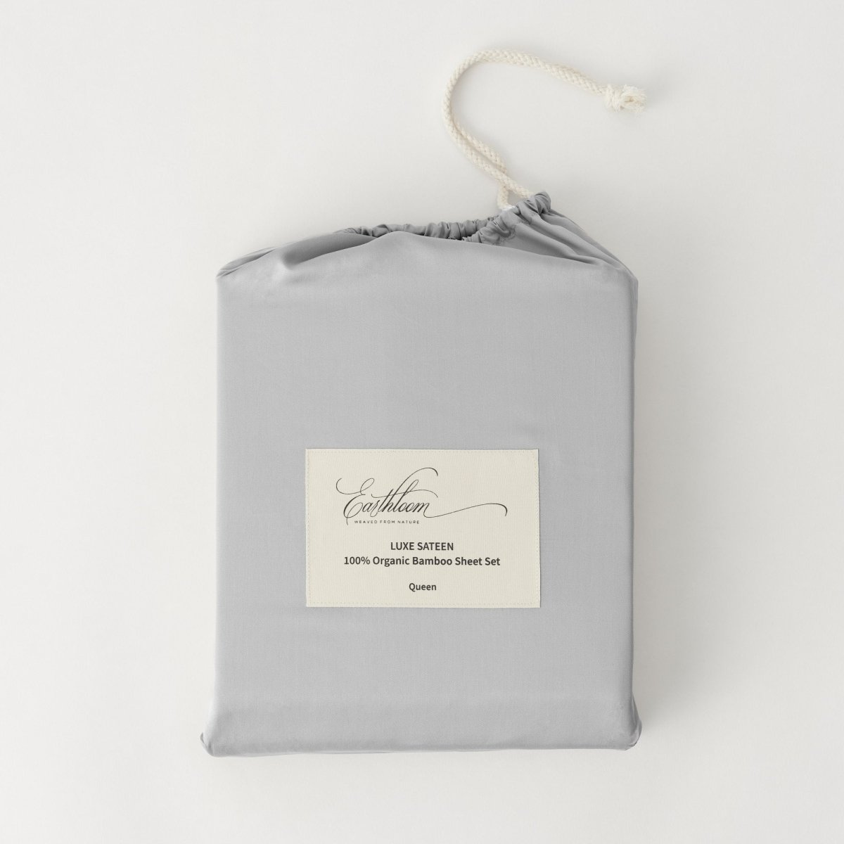 100% Organic Bamboo Bedsheet Set (4 Piece) (Fog / Grey) 400TC - EarthLoom