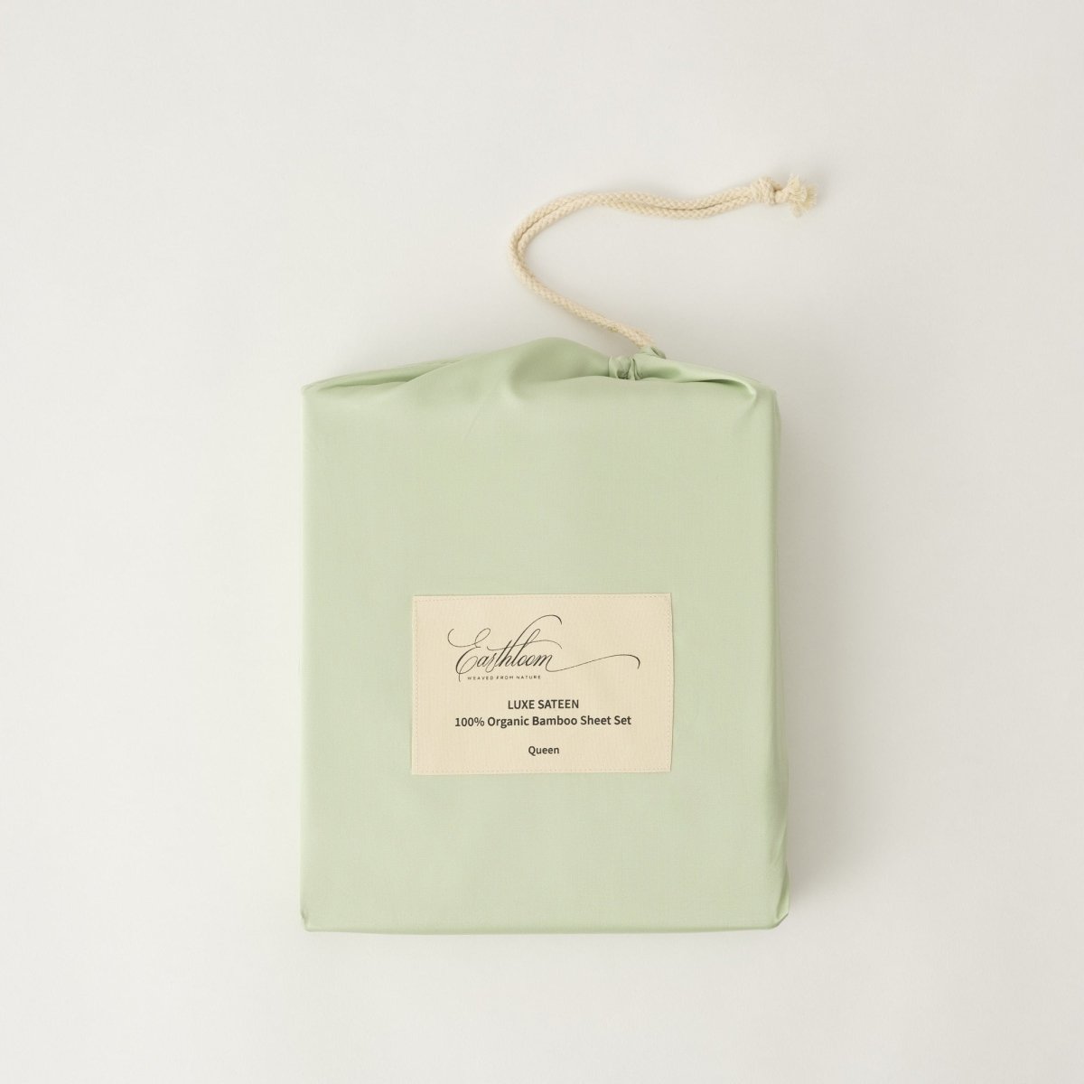 100% Organic Bamboo Bedsheet Set (4 Piece) (Sage / Light Green) 400TC - EarthLoom