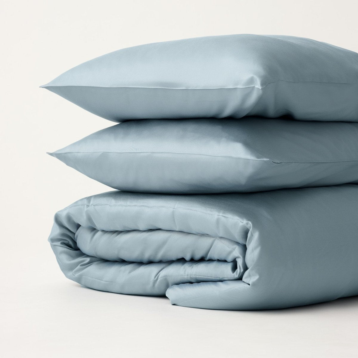 100% Organic Bamboo Duvet Cover Sets (3 Piece) (Ocean / Blue) 400TC - EarthLoom