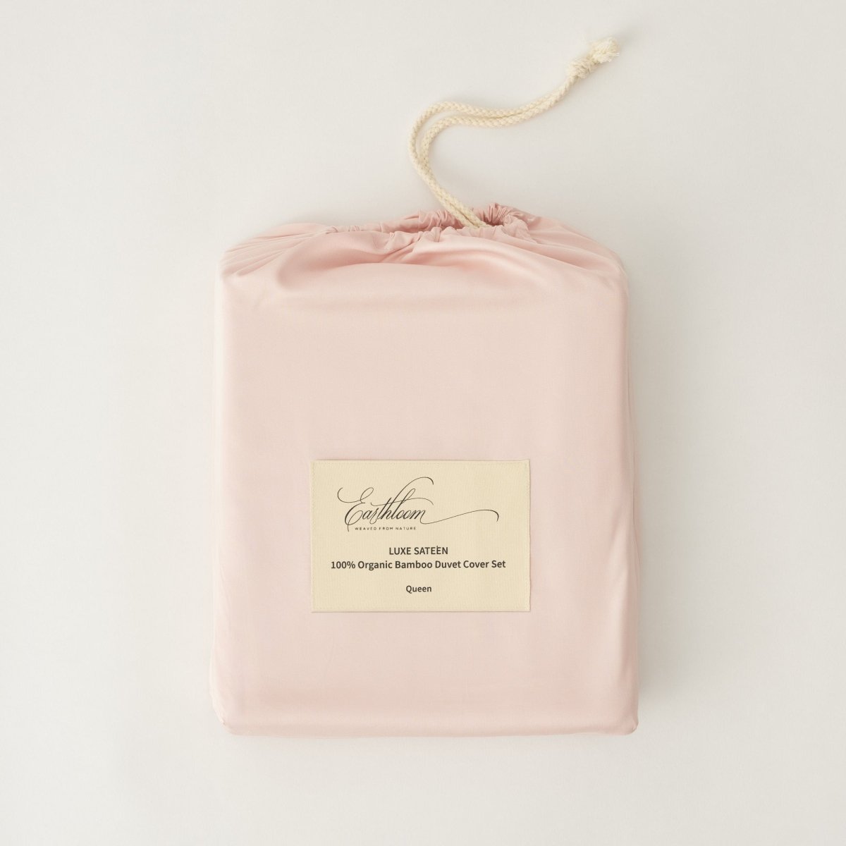 100% Organic Bamboo Duvet Cover Sets (3 Piece) (Rose / Pink) 400TC - EarthLoom