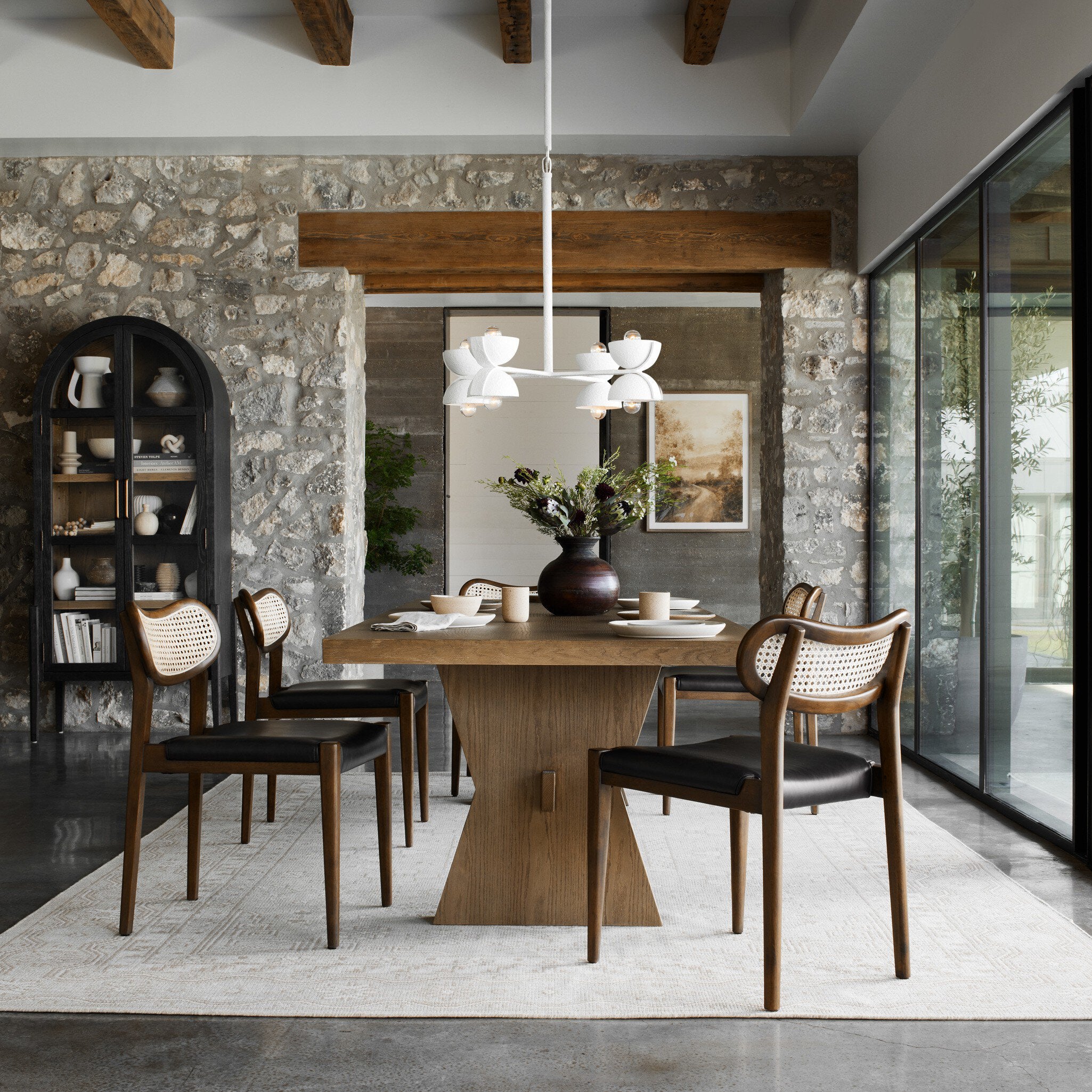 Tolle Cabinet in Drifted Matte Black — in a room setting
