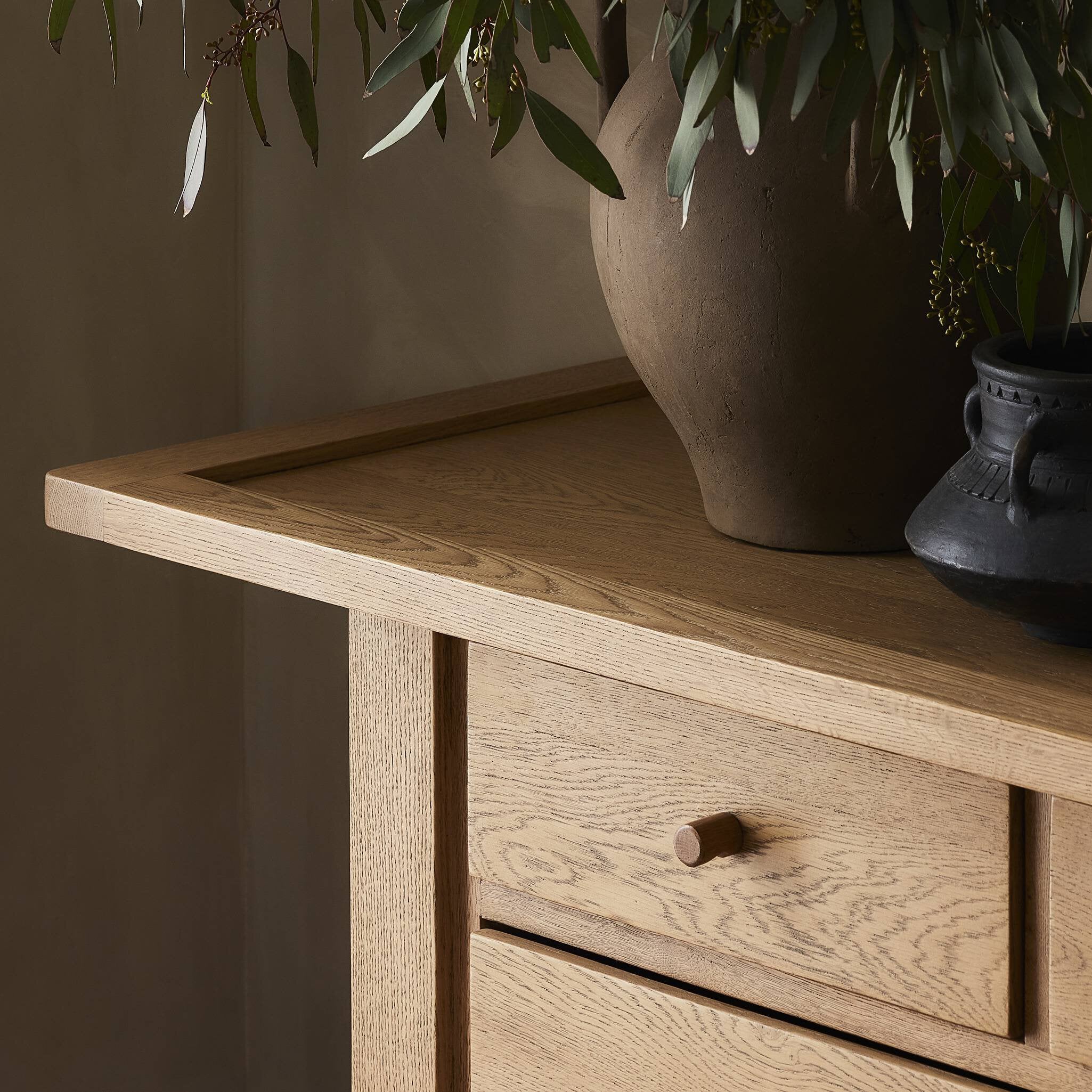 Millbrook Console Table — Natural Light Oak