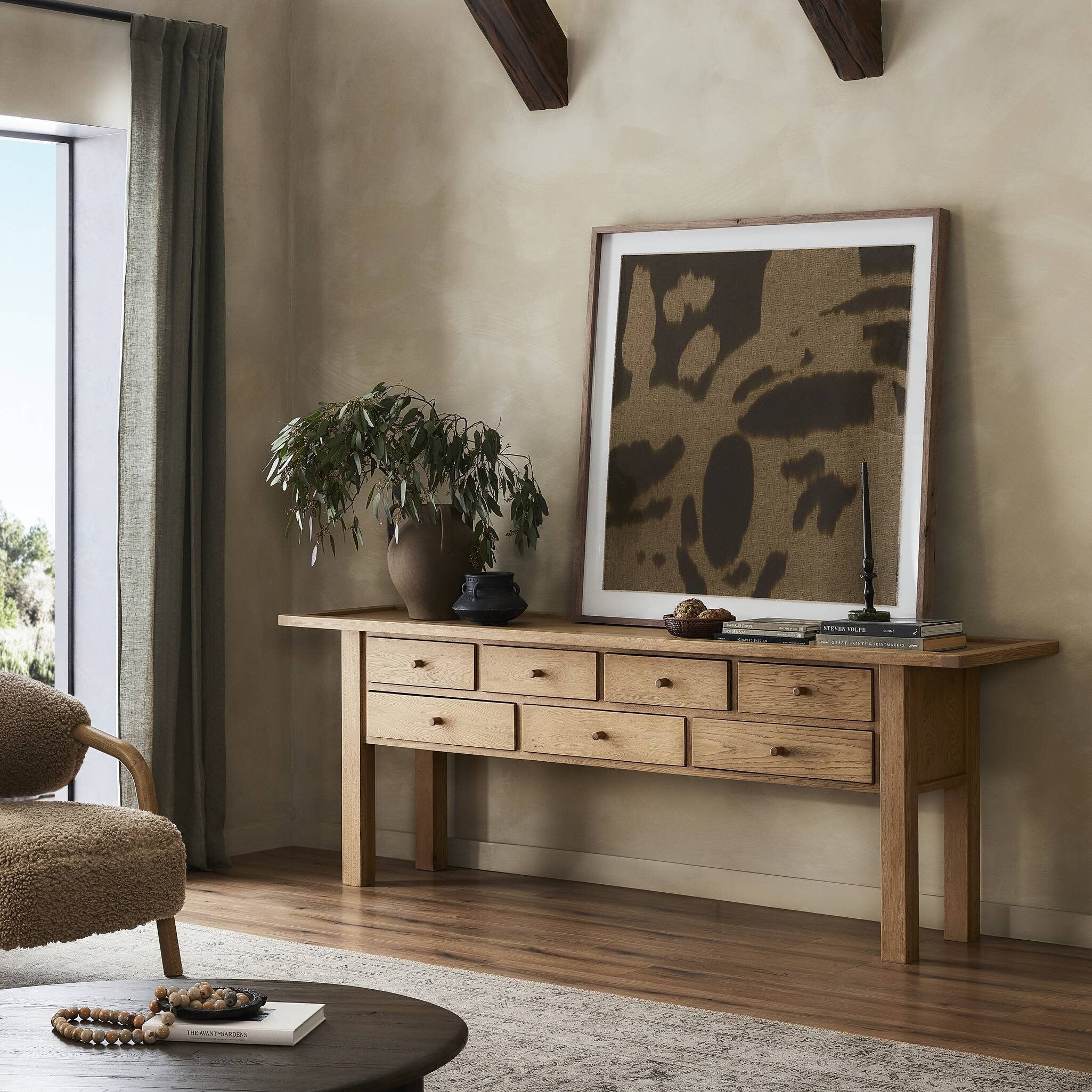 Millbrook Console Table — Natural Light Oak