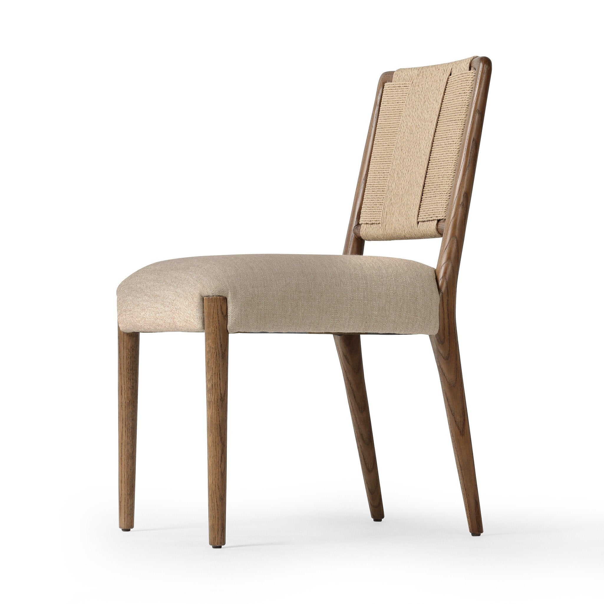 Rothler Dining Chair detail, cushioned seat edge in Alcala Wheat