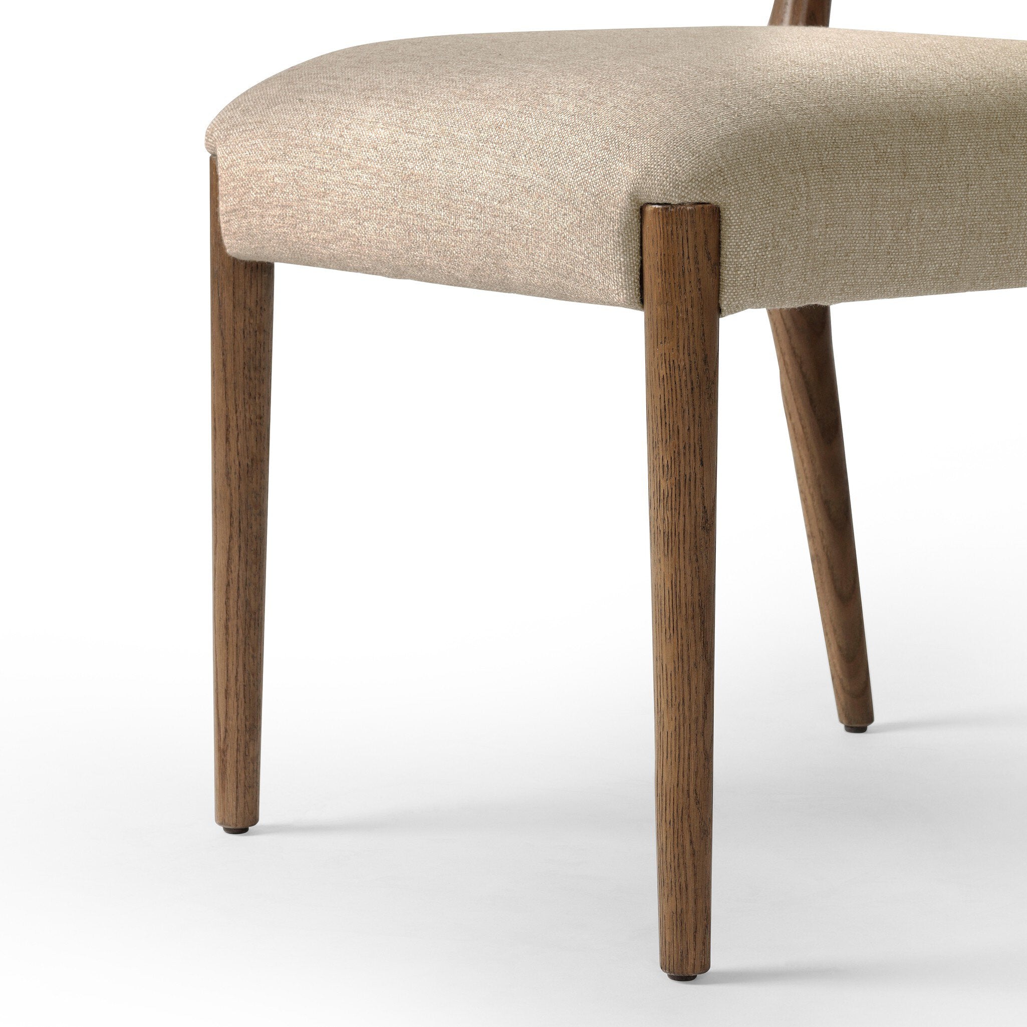 Rothler Dining Chair detail, backrest frame and cord attachment