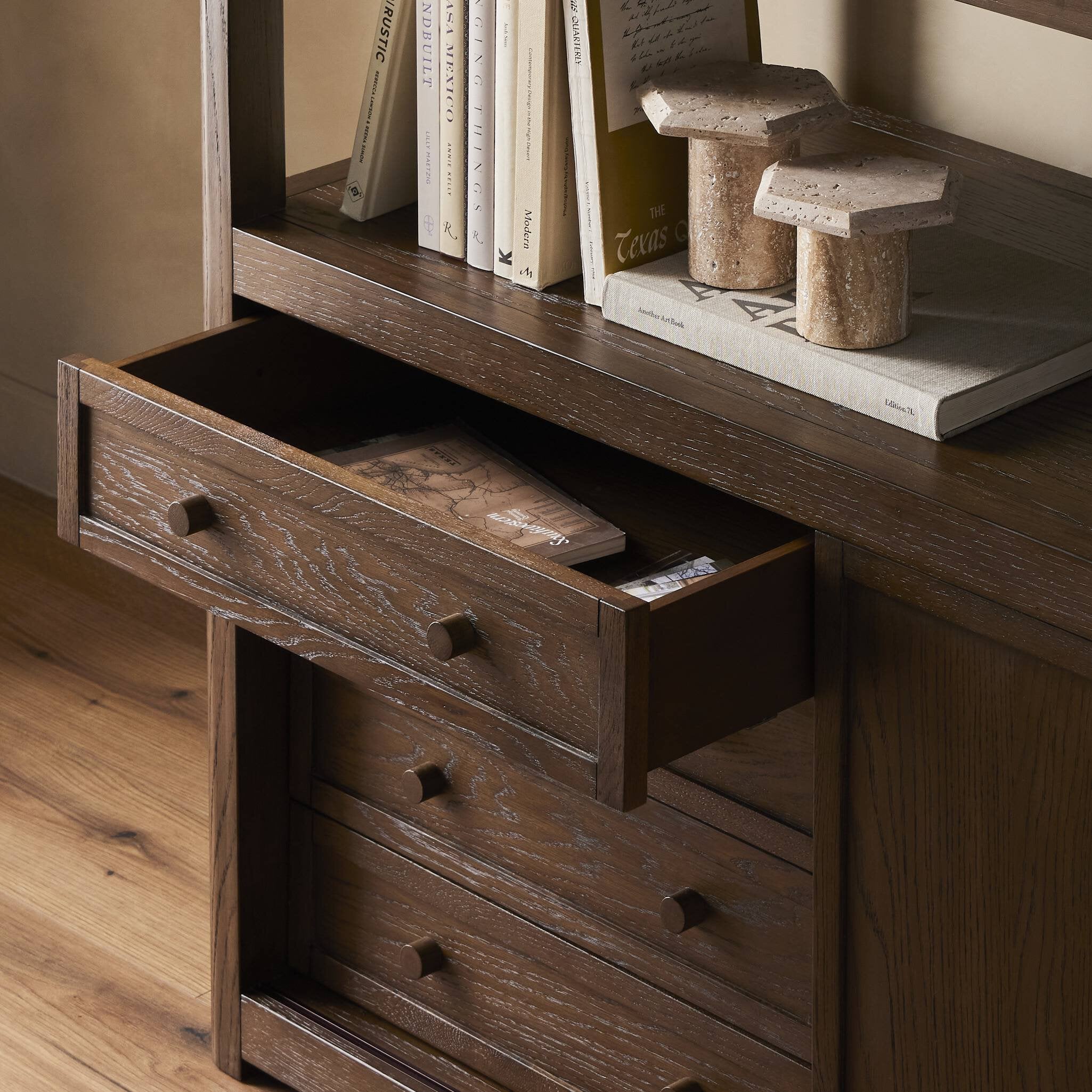 Miko Bookcase — Fawn Oak