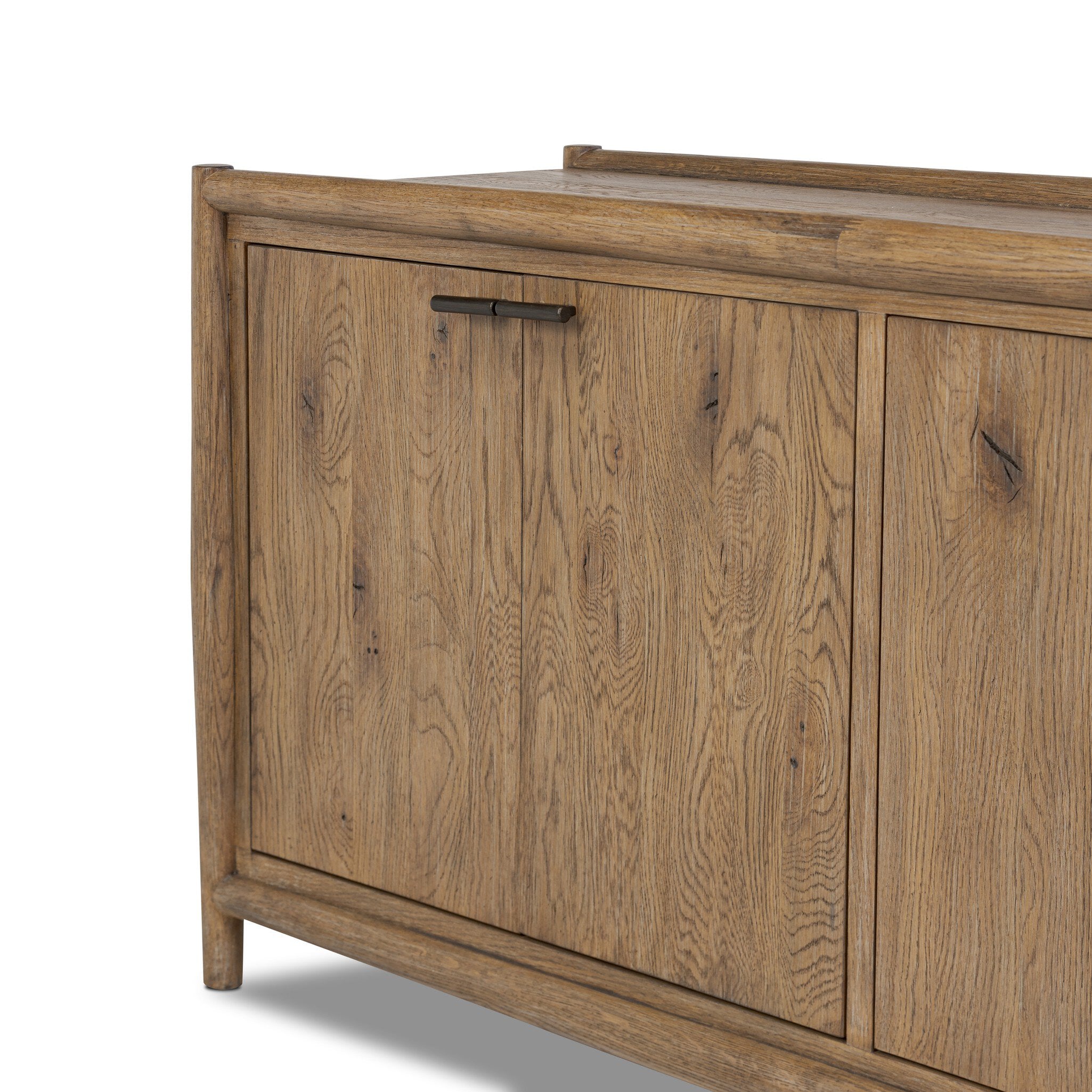 Glenview 4 Door Sideboard — Weathered Oak