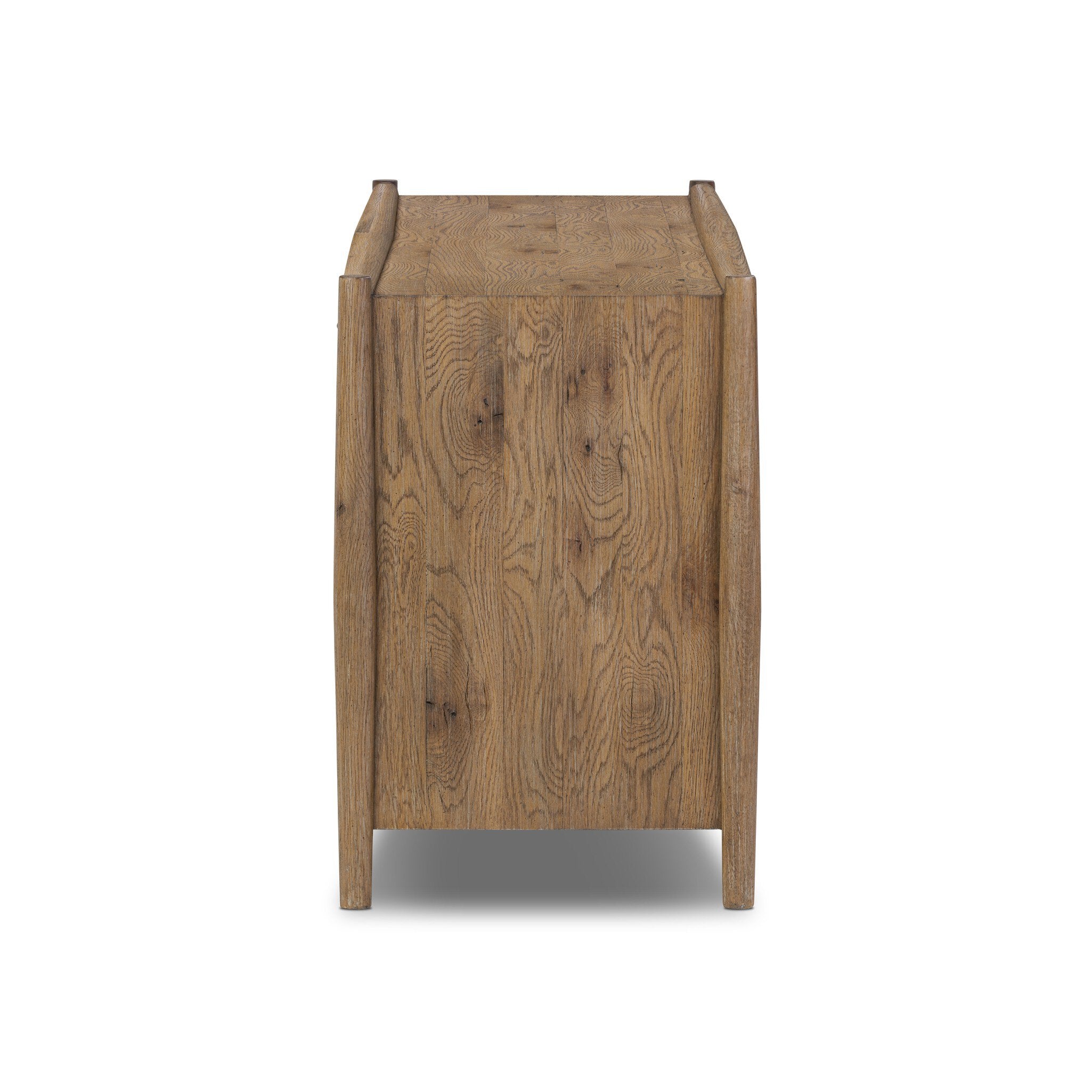 Glenview 4 Door Sideboard — Weathered Oak