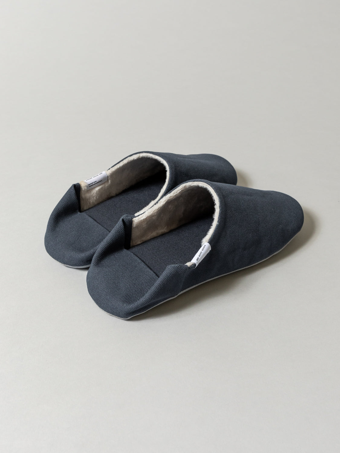 ABE Canvas Home Shoes - Lined, Grey - side