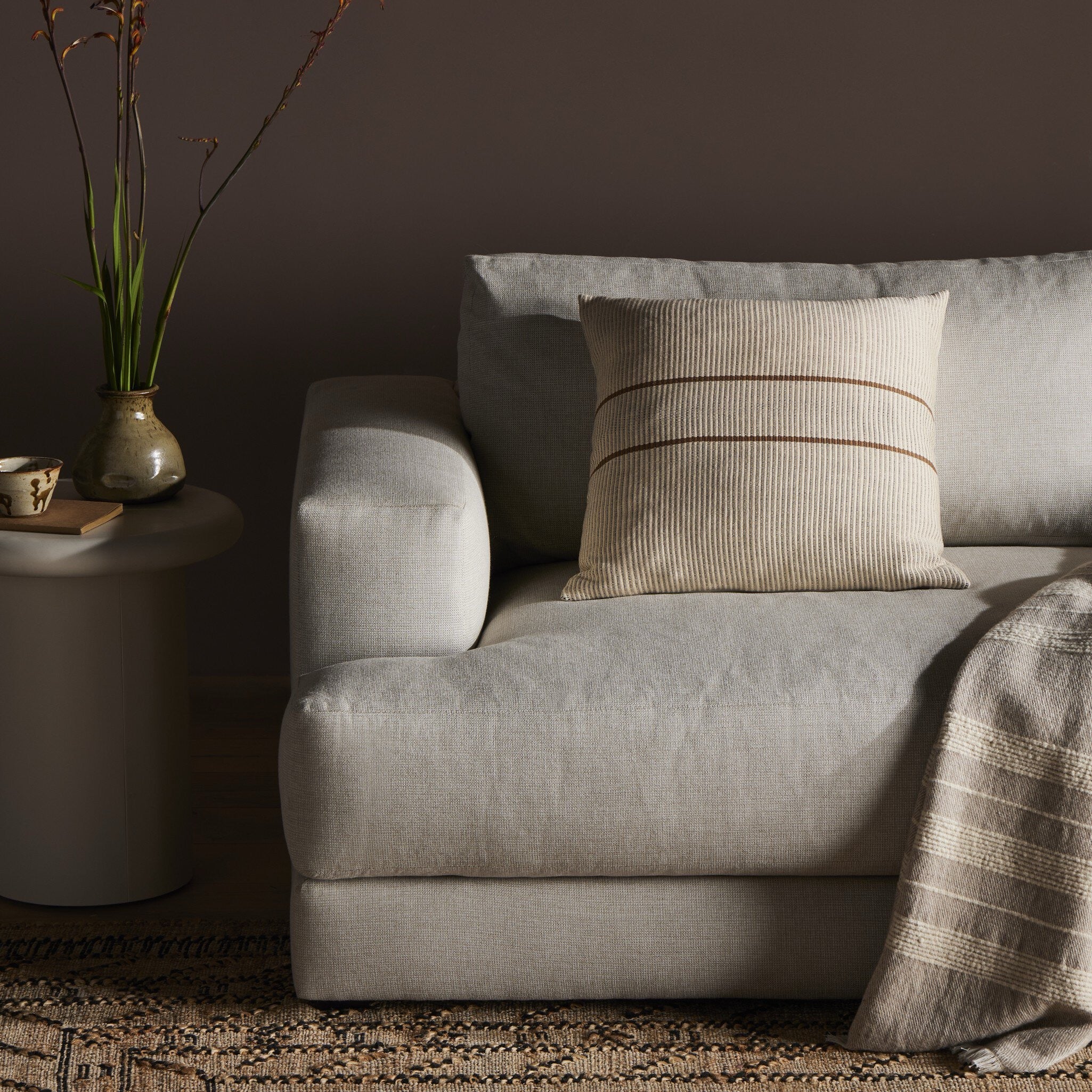 Handwoven Merido Pillow – Beige