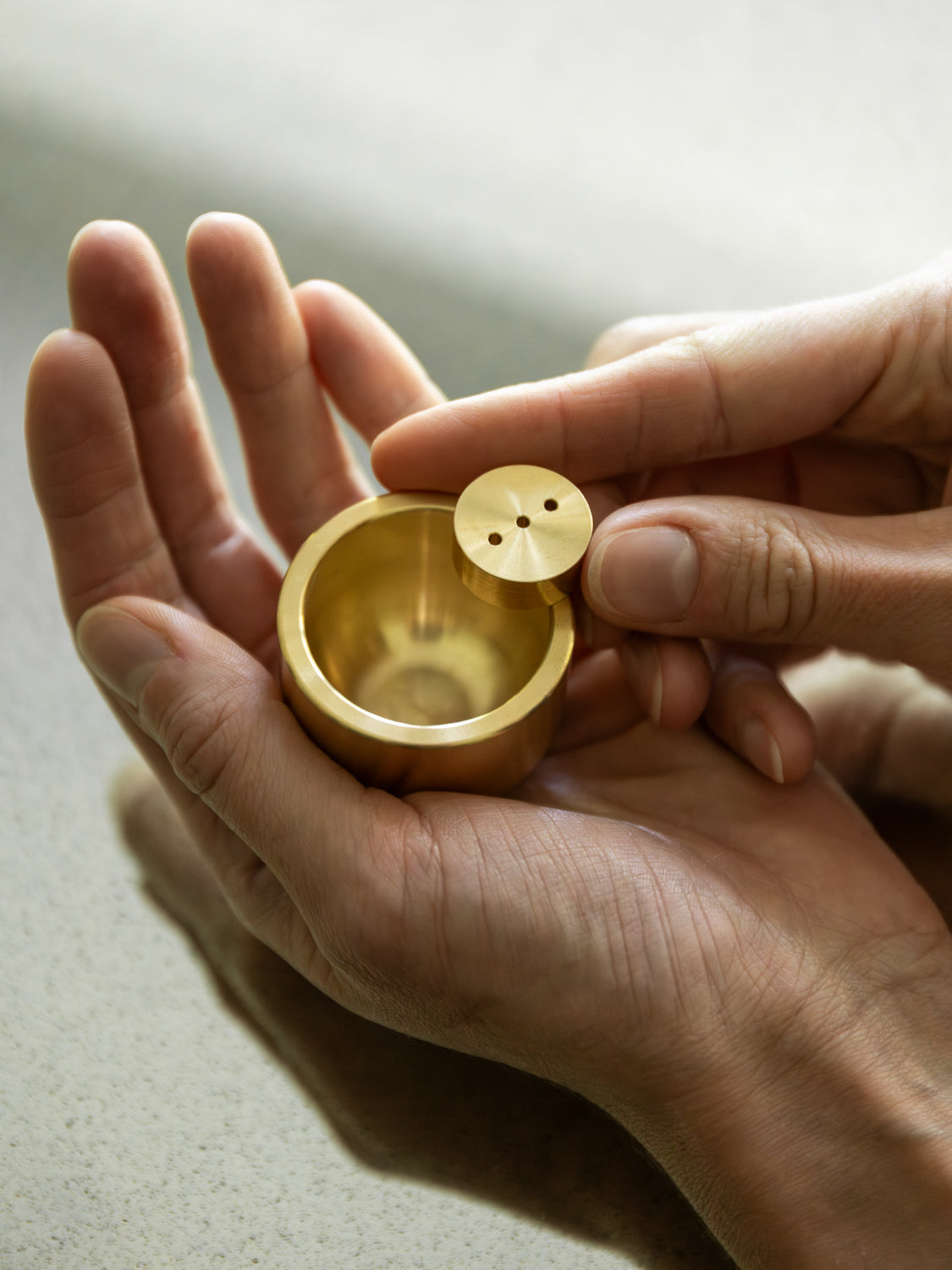 &INCENSE Brass Incense Stand - with burner