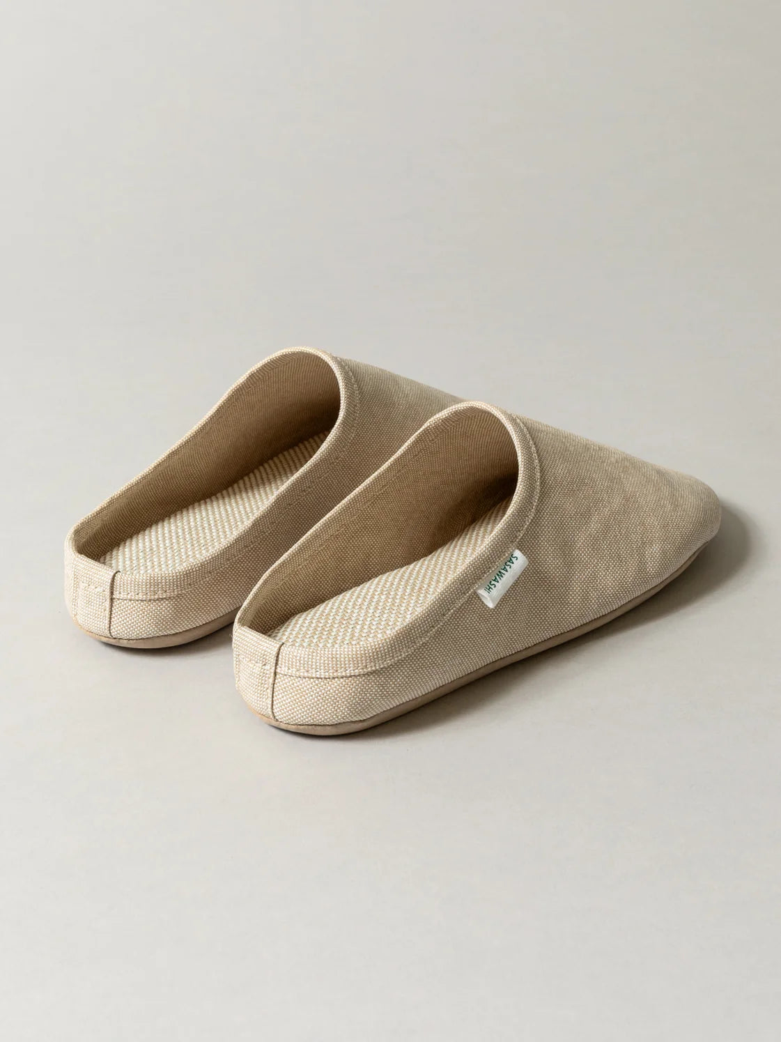 Sasawashi Japanese Room Shoes, Camel