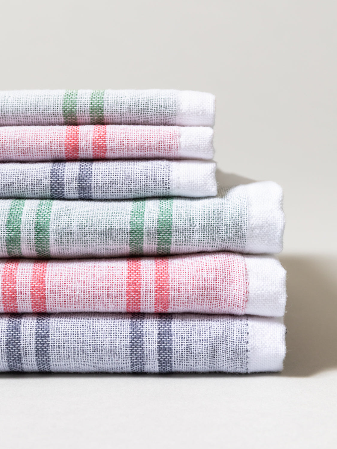 Shinto Shima Stripe Towel A - stack