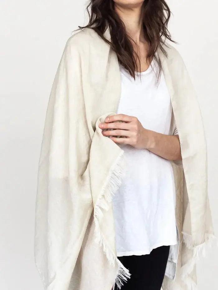 Haolu Cotton Wool Stole - EarthLoom