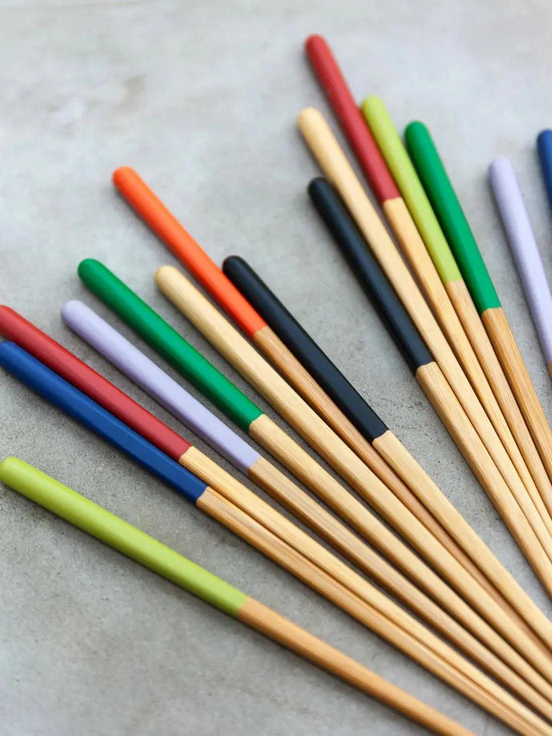 Susu Bamboo Round Chopsticks - EarthLoom