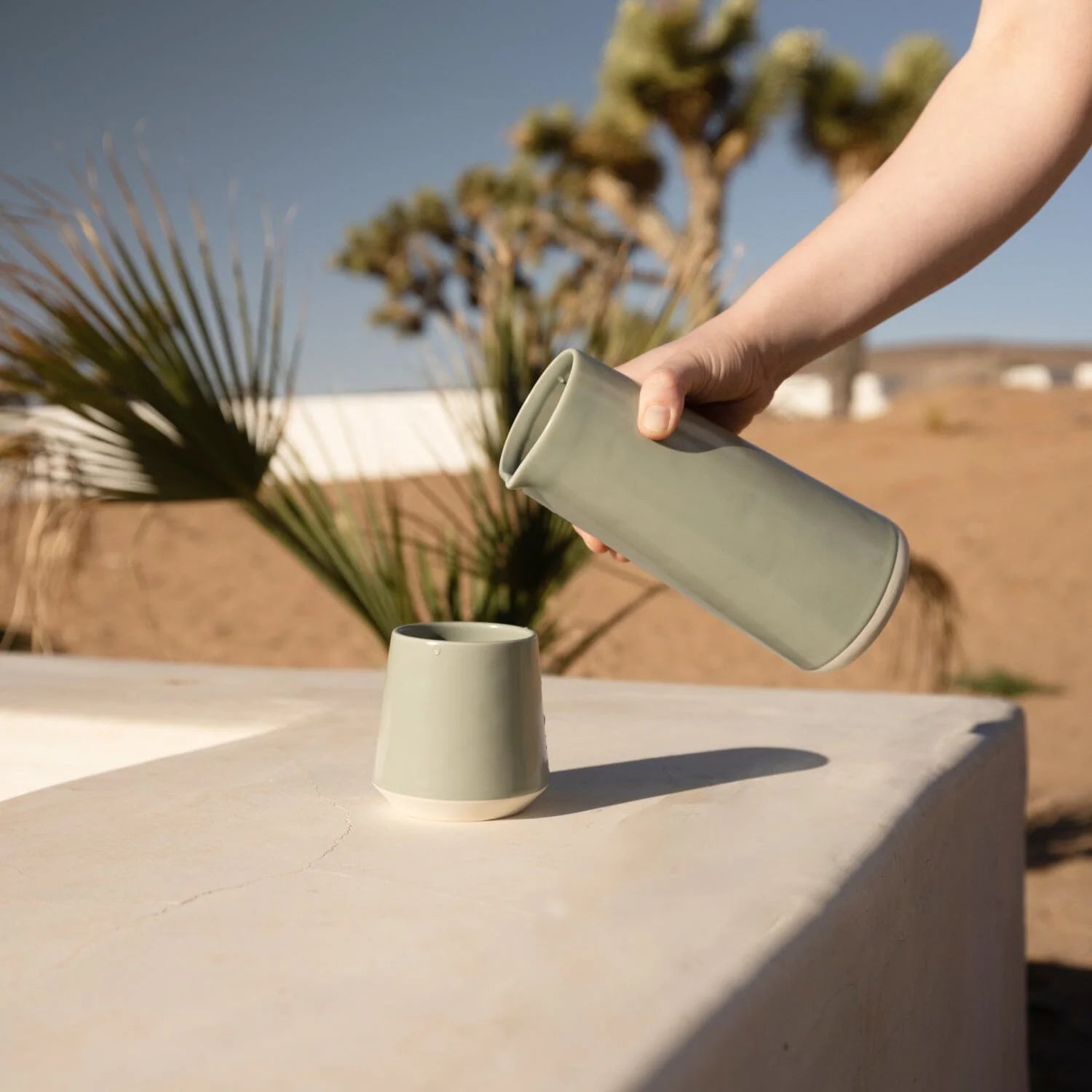 Fable Stoneware Water Carafe