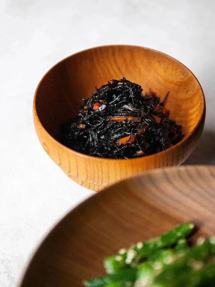 Tsumugi Wooden Bowl - Mokko, Black - EarthLoom