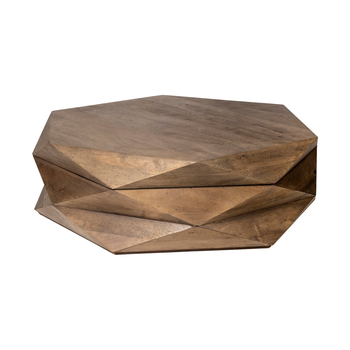 Arreto 48" Hexagonal Storage Coffee Table