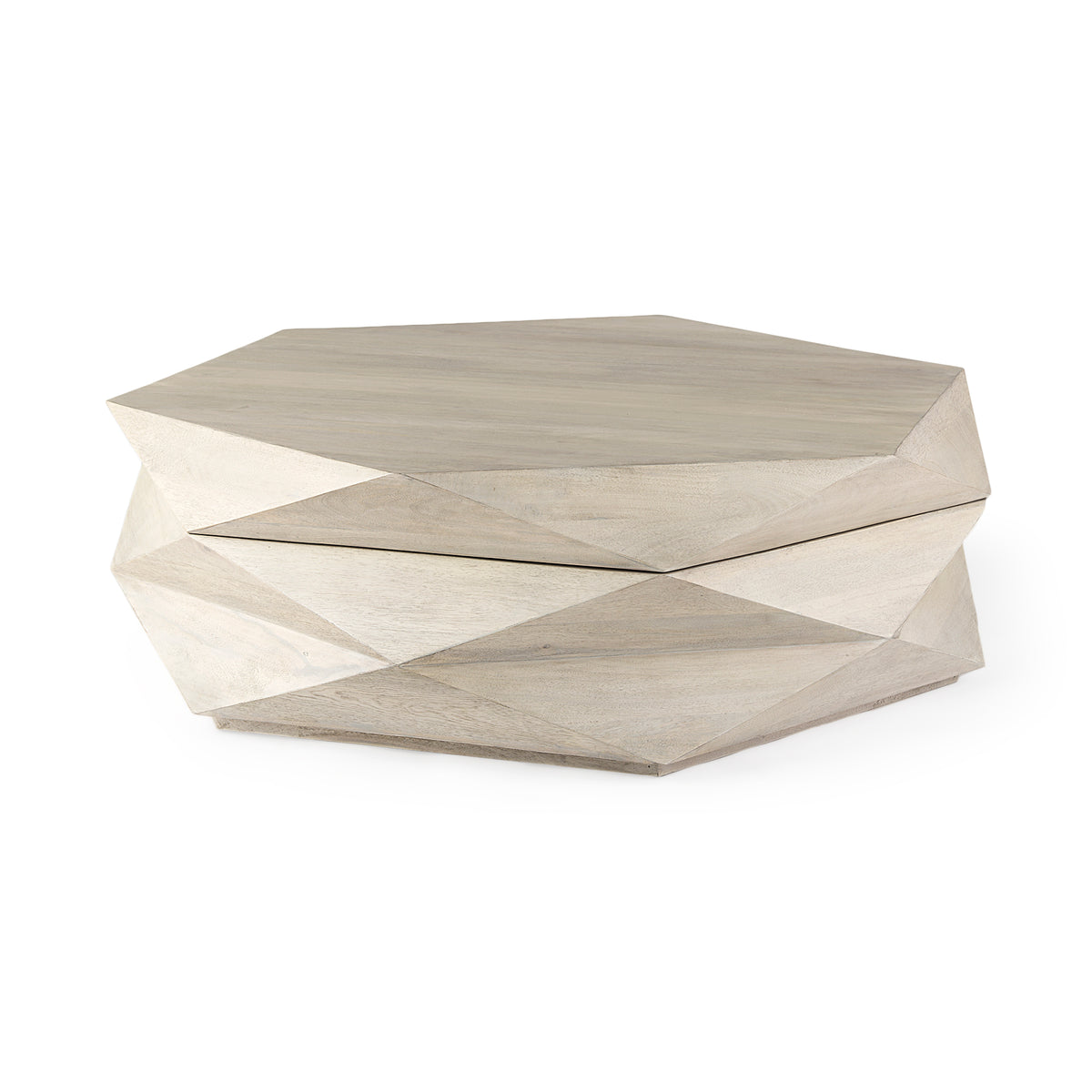 Arreto 48" Hexagonal Storage Coffee Table