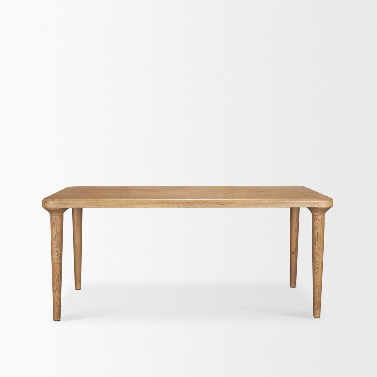 Suvan dining table, angled view