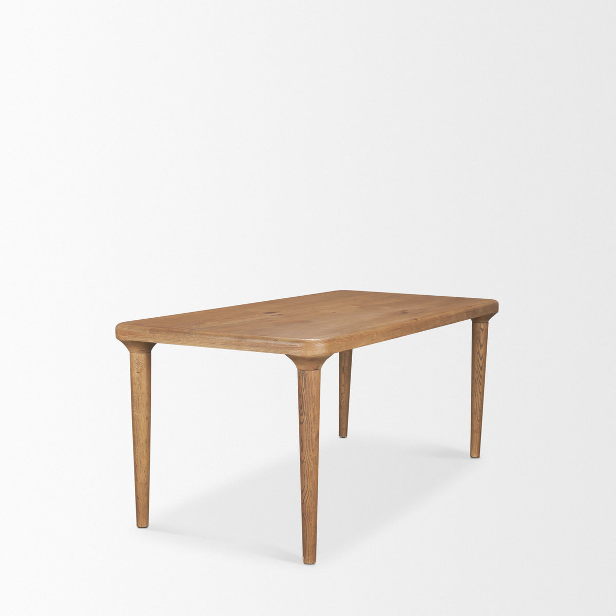 Suvan dining table, end view