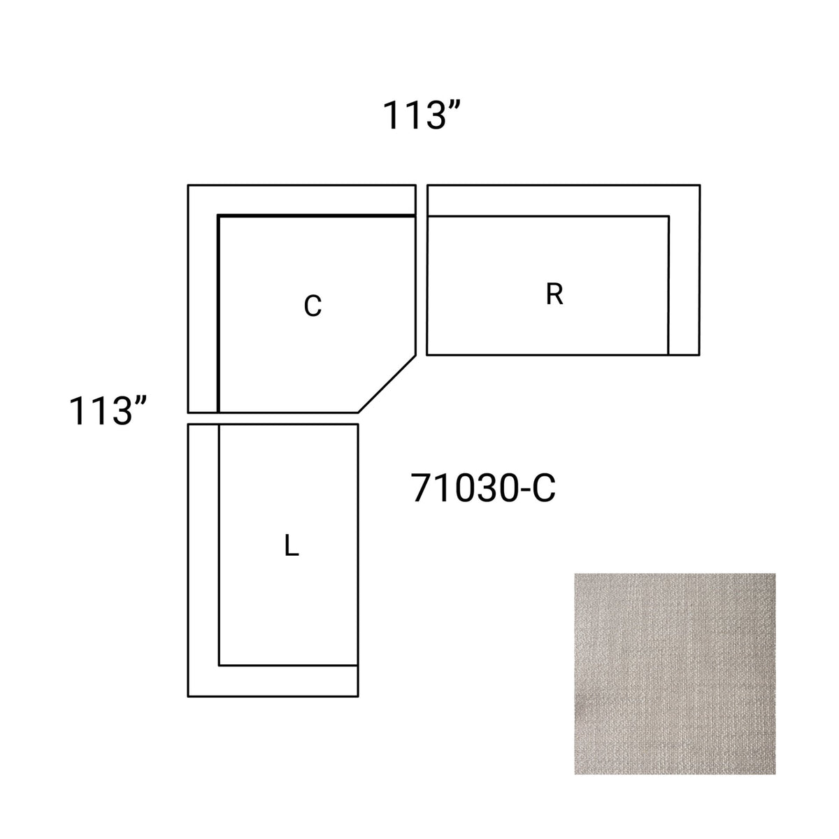Warner 3-Piece Corner Sectional