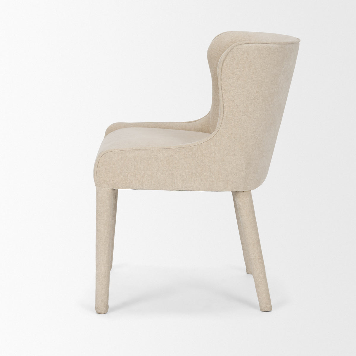 Nolan cream chenille, side view