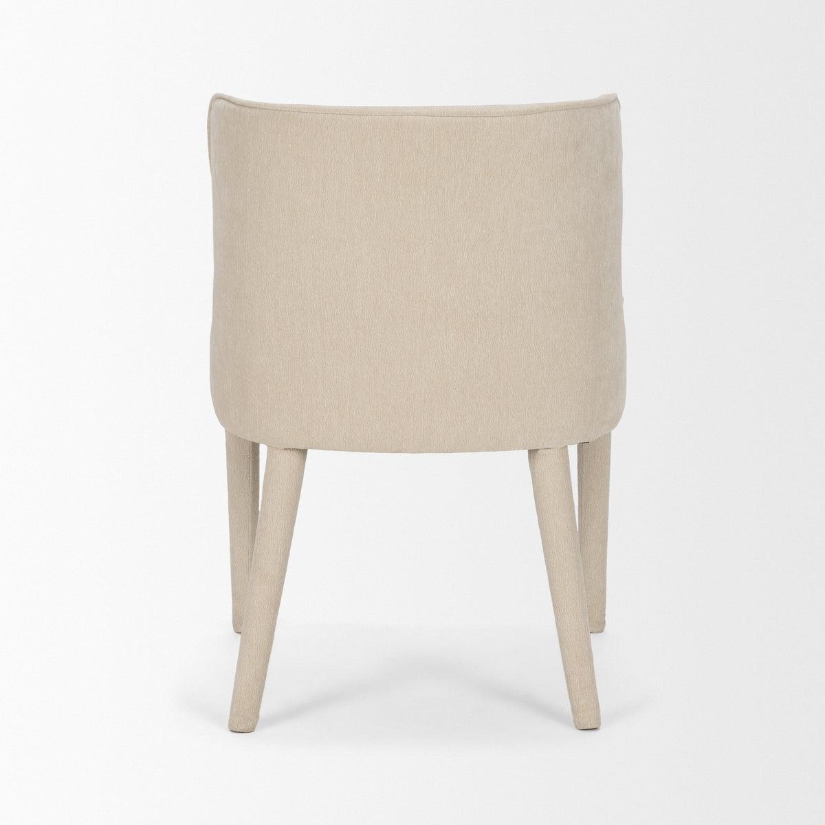 Nolan cream chenille, back view