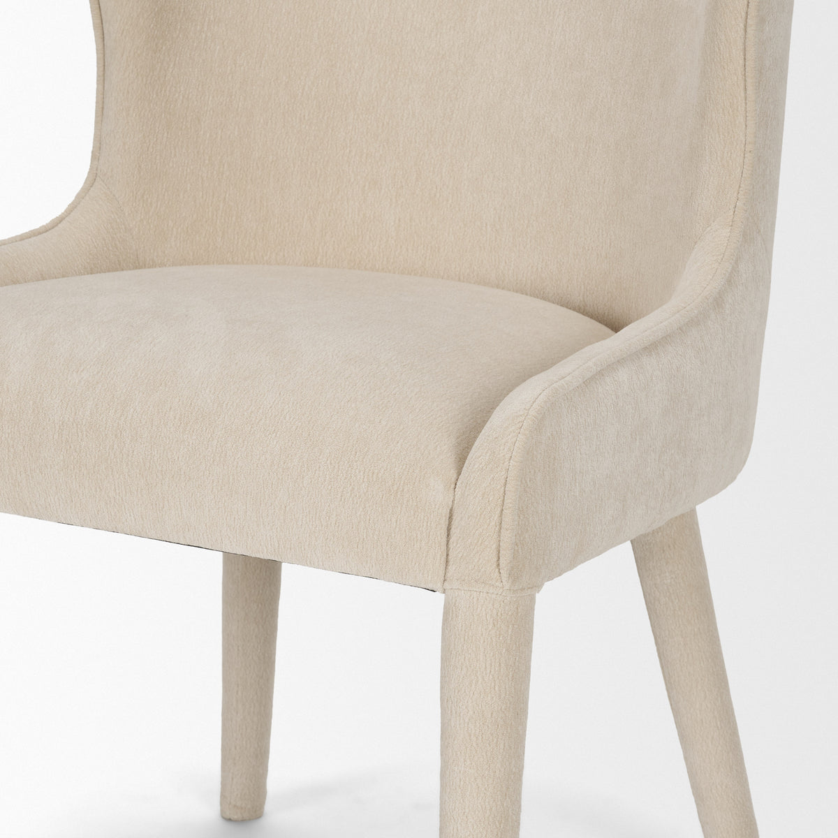 Nolan cream chenille, back detail