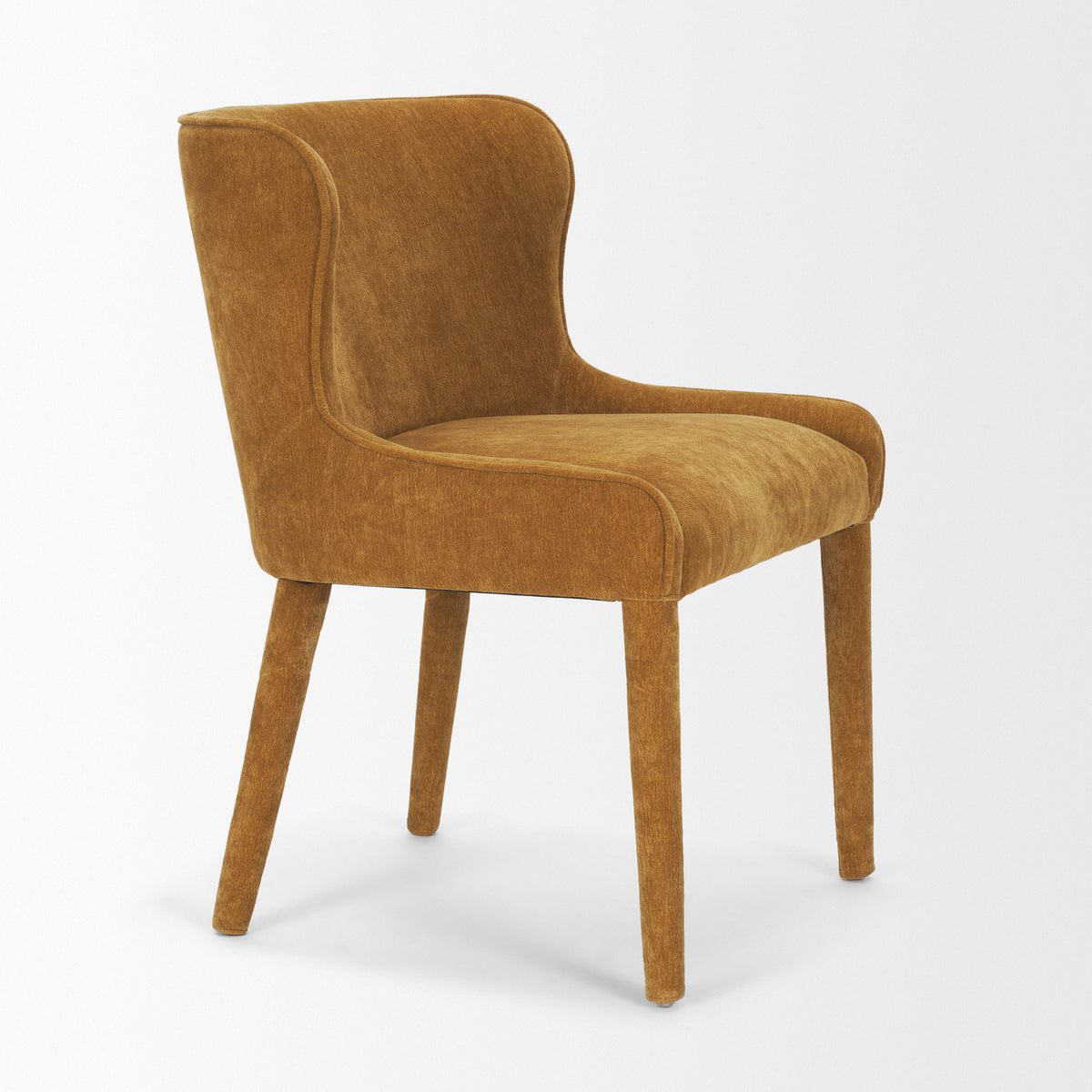 Nolan rust chenille, leg detail