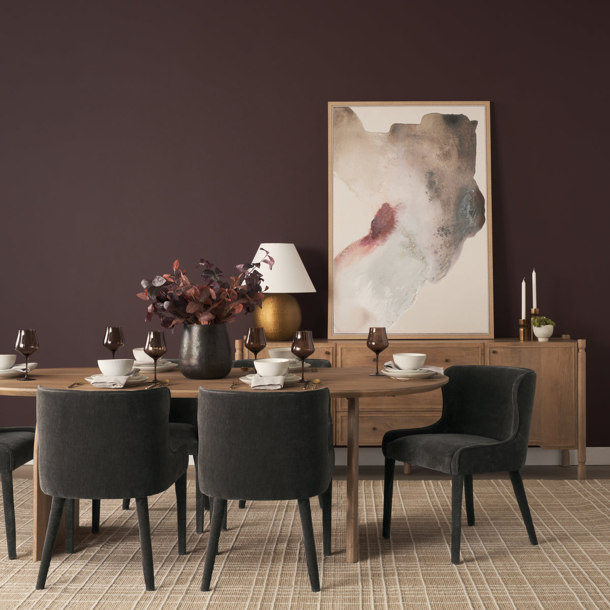 Nolan charcoal chenille lifestyle