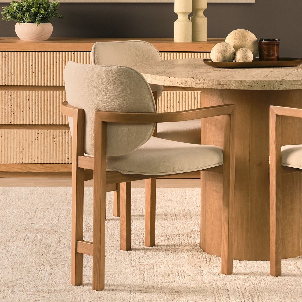 Carlisle Curved Back Dining Armchair