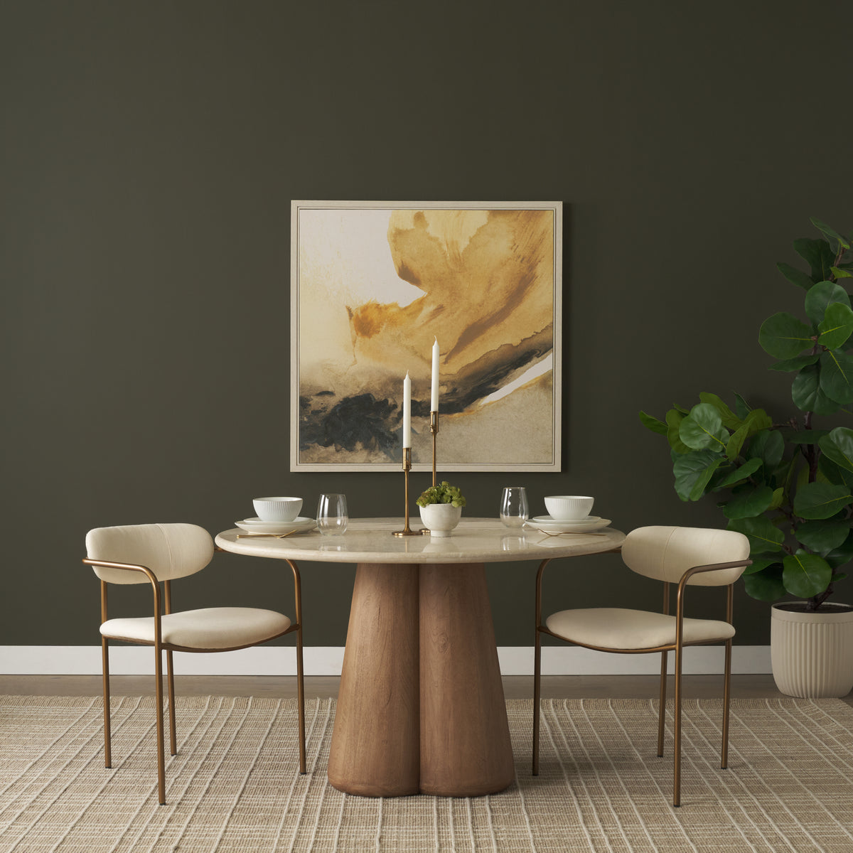Parker Curved Back Dining Armchair