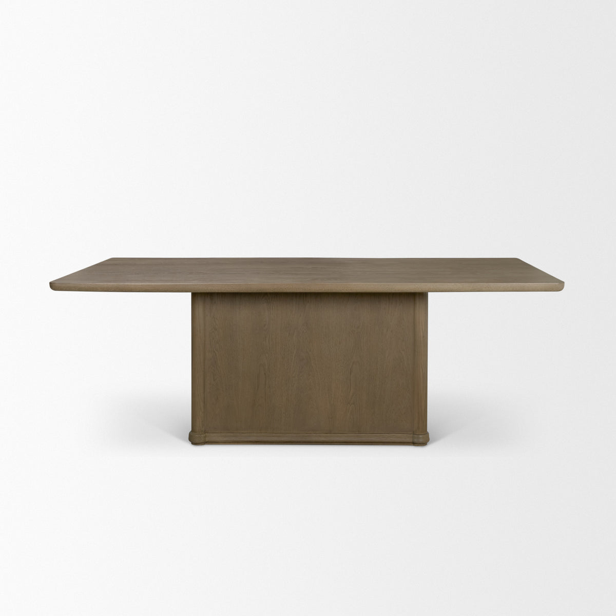 Alden dining table, angled view